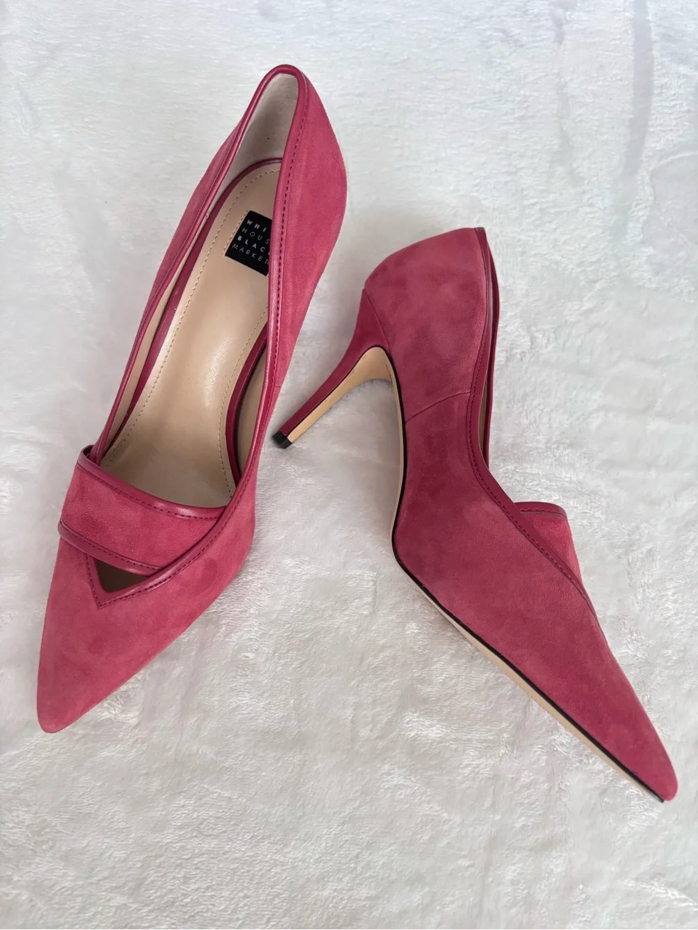 WHITE HOUSE BLACK MARKET Hayden Fire Quartz Suede Stiletto Heel Pumps--NEW--9